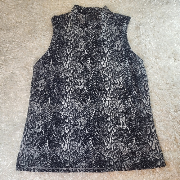 Once & Again NYC Collection Women's Blouse, Black & White, Large - Picture 1 of 7